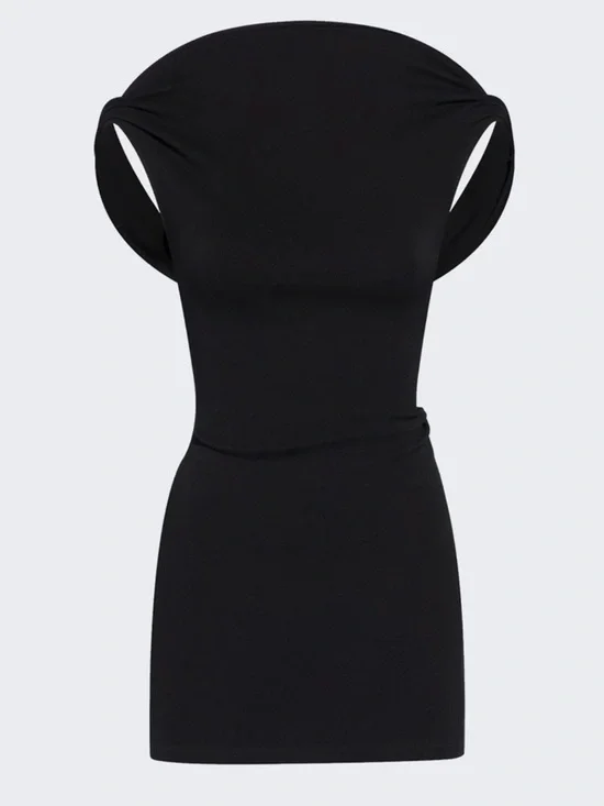 Jacquemus La Robe Mini Bordo Black - Picture 1 of 5